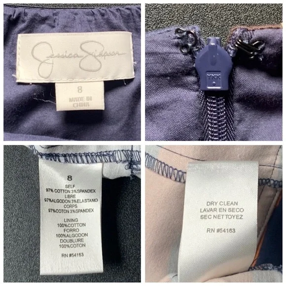 Jessica Simpson multicolored blocks halter dress. - Picture 12 of 16